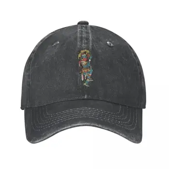 Уэуэтеотль Ацтекский Бог Сюхтекухтли Ацтекский Бог Огня Бейсбольная Кепка майя ковбойская шляпа Остроконечная кепка Ковбойские шляпы Бибоп