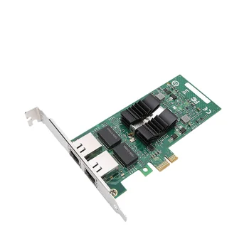 82576-T2 Двухпортовая гигабитная сетевая карта PCI-E Адаптер сетевой карты для XP /WIN7 /WIN8 /WIN10
